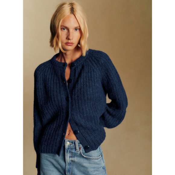 Sezane Sweaters - Sézane Emile Cardigan in Navy